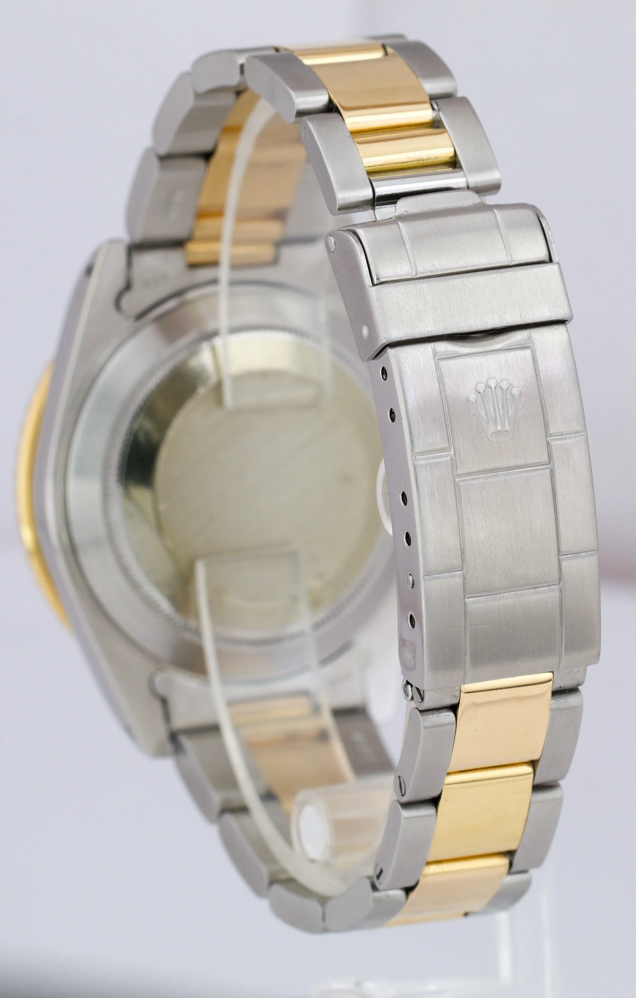 Rolex Submariner Date 18K Two-Tone Gold Steel Black 40mm Watch 16803 BOX PAPERS