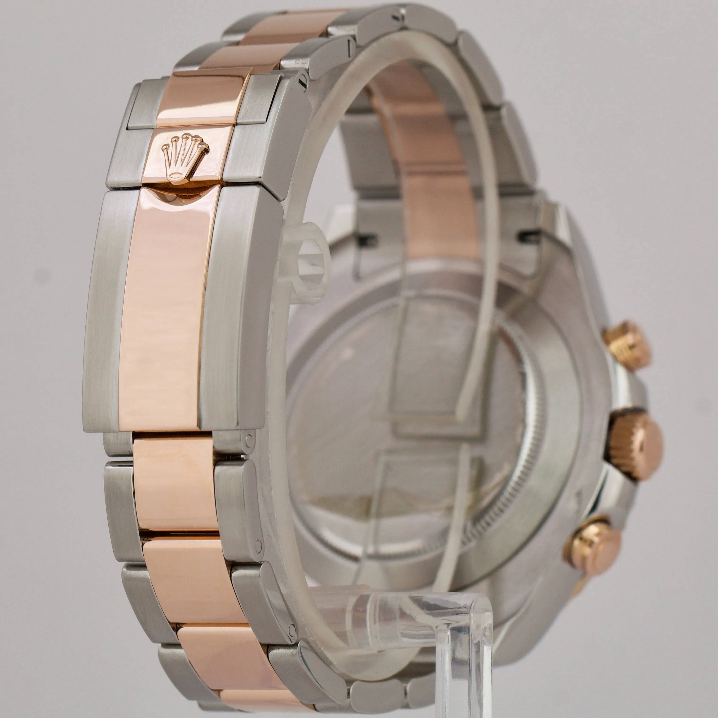 Rolex Yacht-Master II PAPERS White Two-Tone 18K Rose Gold 116681 44mm Watch B P