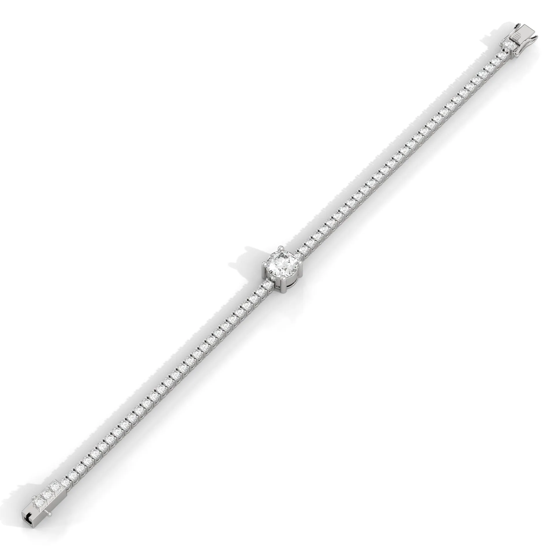 Round Diamond Round Tennis Bracelet
