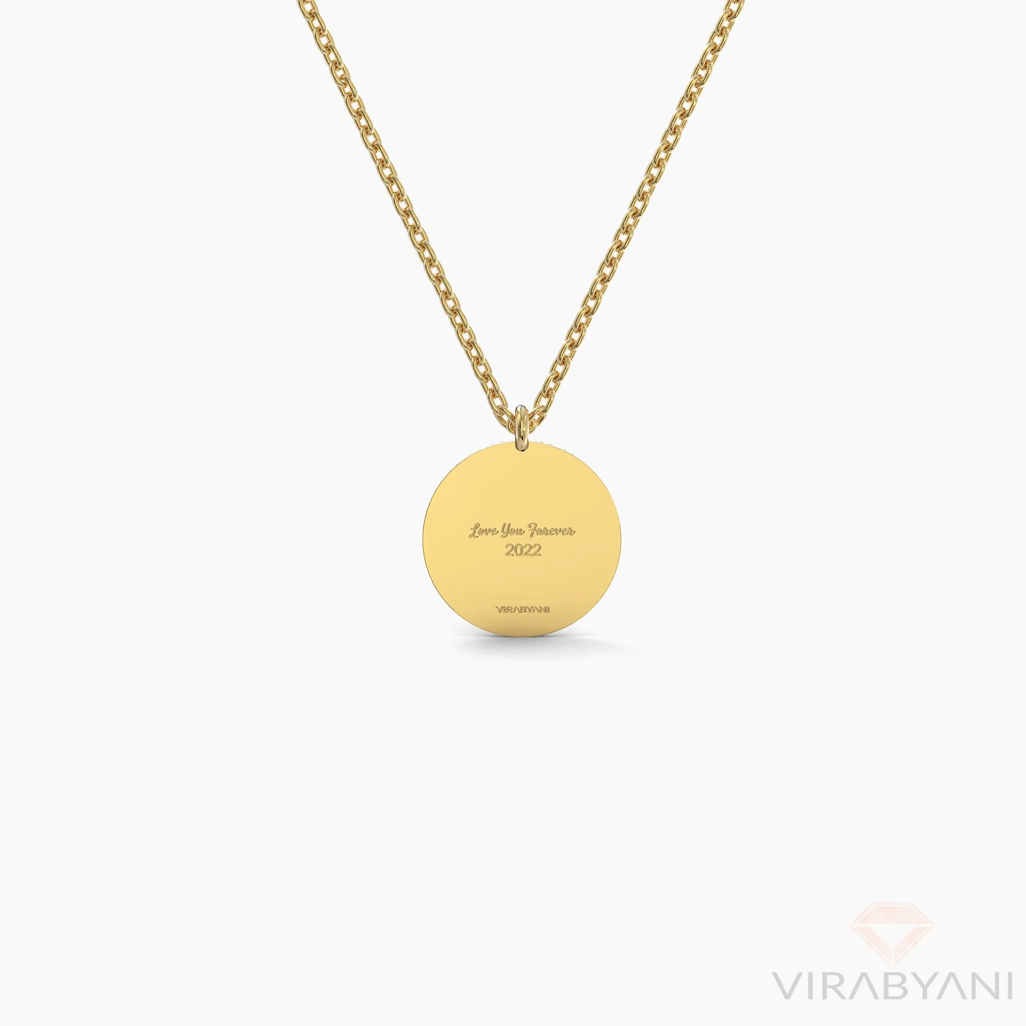 Round Shaped AMoré Pavé Necklace With 0.50 ct. Diamonds