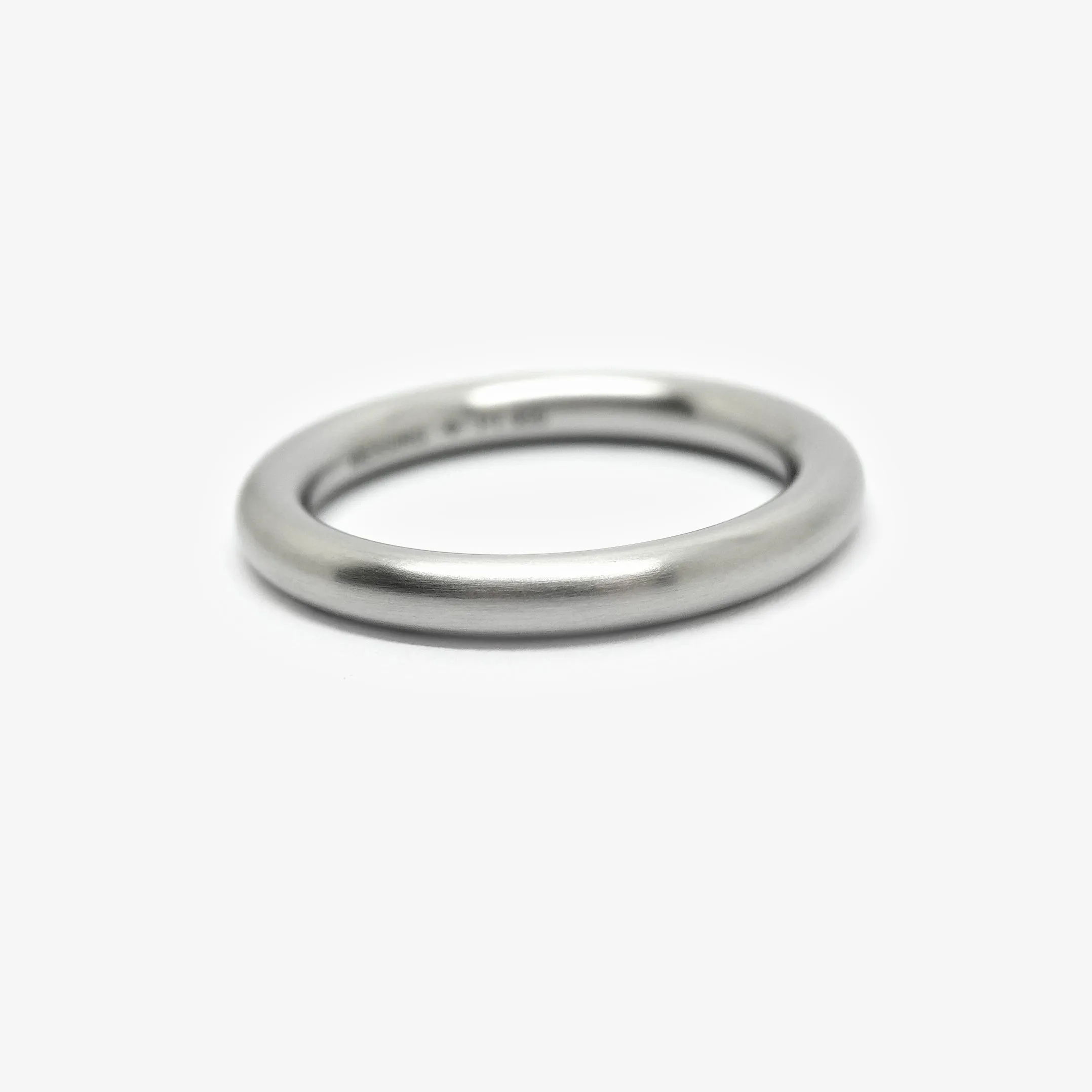 ROUND WEDDING RING - 3Ø PLATINUM