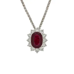 Ruby & Diamond Pendant