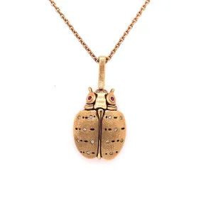 Ruby and Diamond 'Big Bug' Pendant