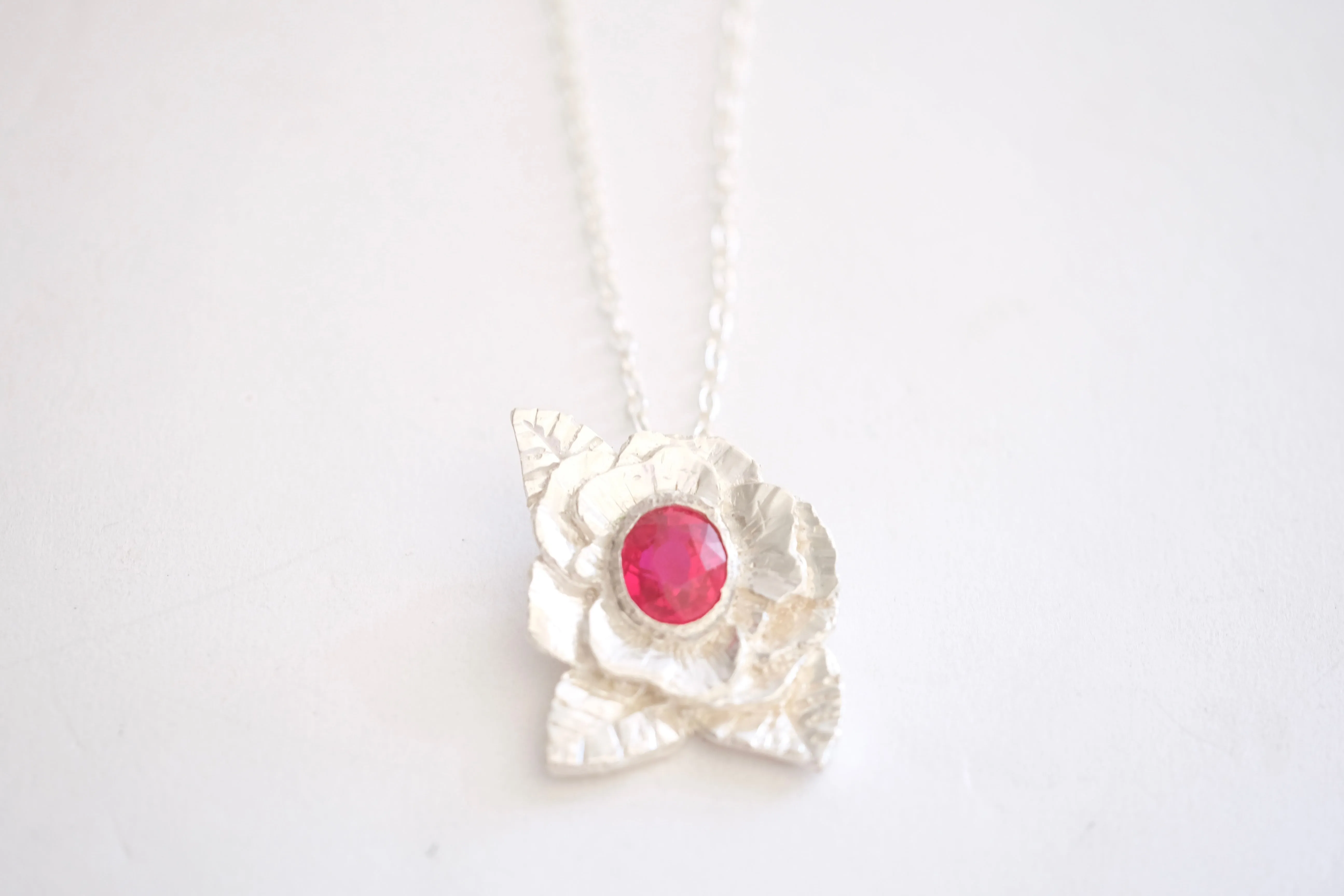 Ruby Flora Pendant