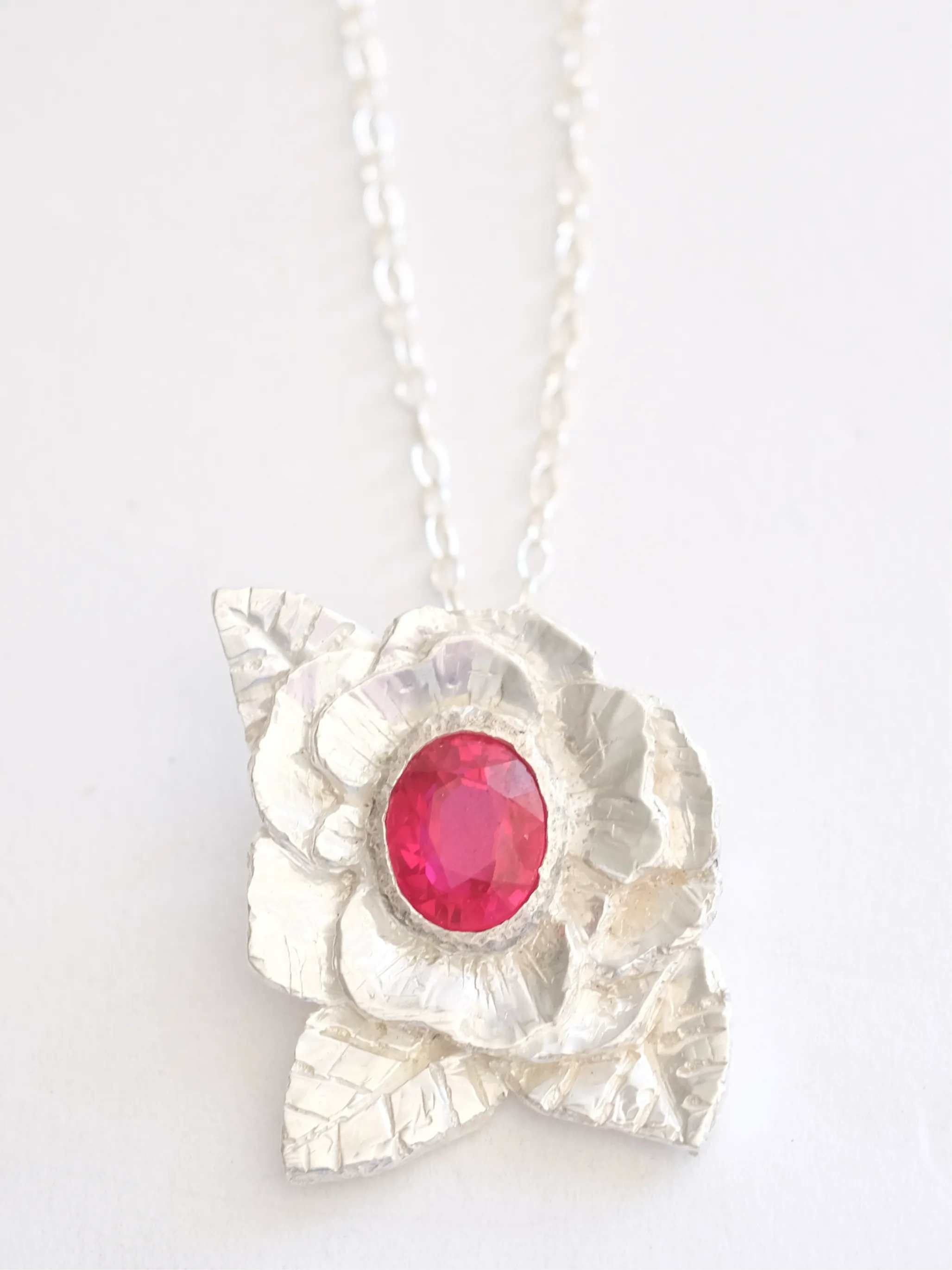 Ruby Flora Pendant