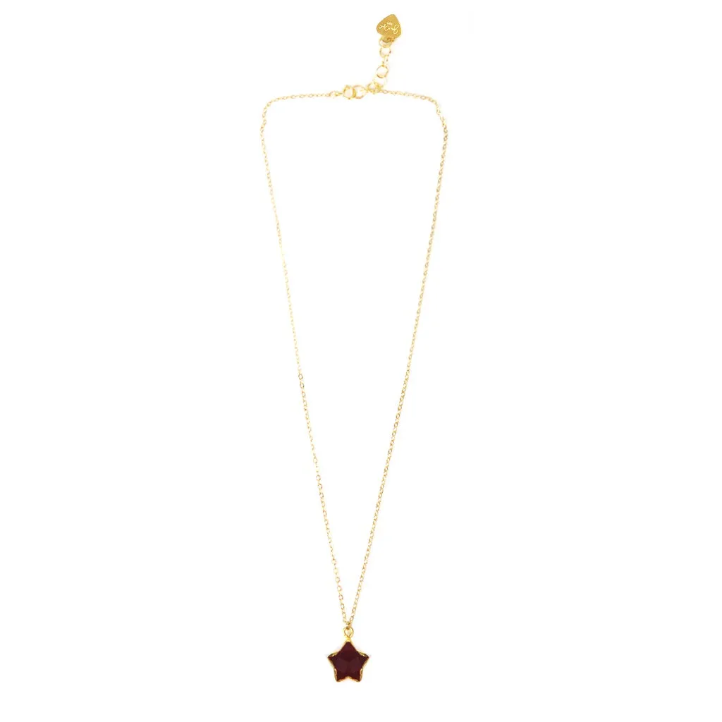 Ruby Star Necklace