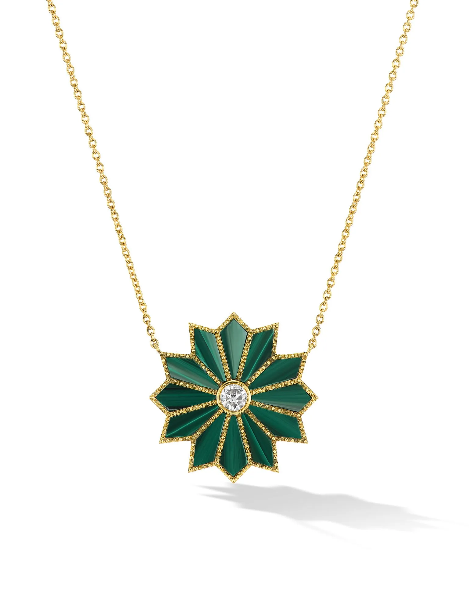 Sacred Flower Inlay Necklace