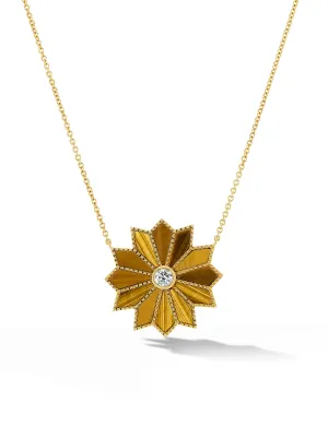 Sacred Flower Inlay Necklace