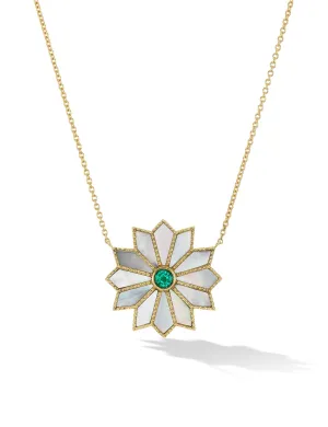 Sacred Flower Inlay Necklace