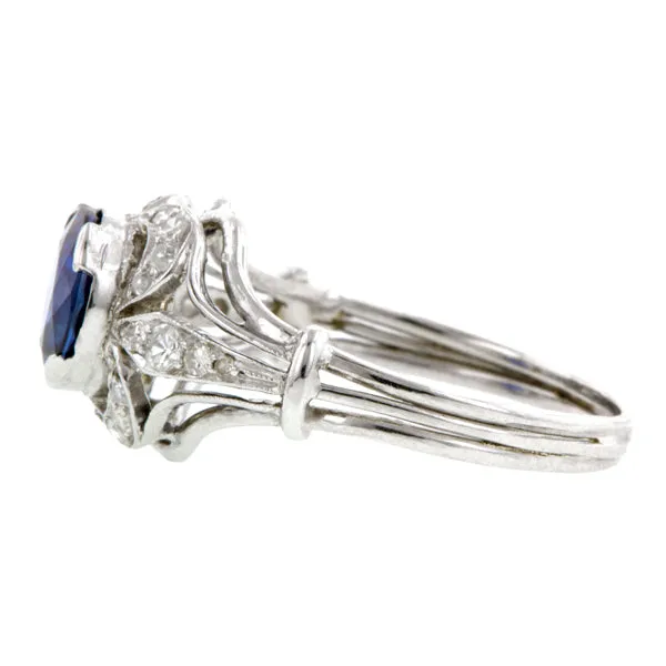 Sapphire & Diamond Ring