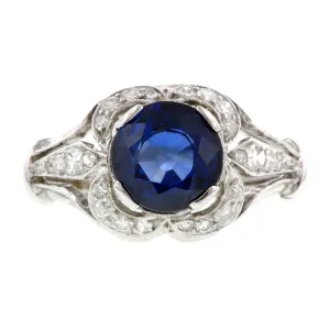 Sapphire & Diamond Ring
