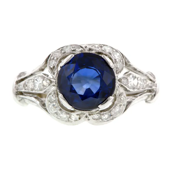 Sapphire & Diamond Ring