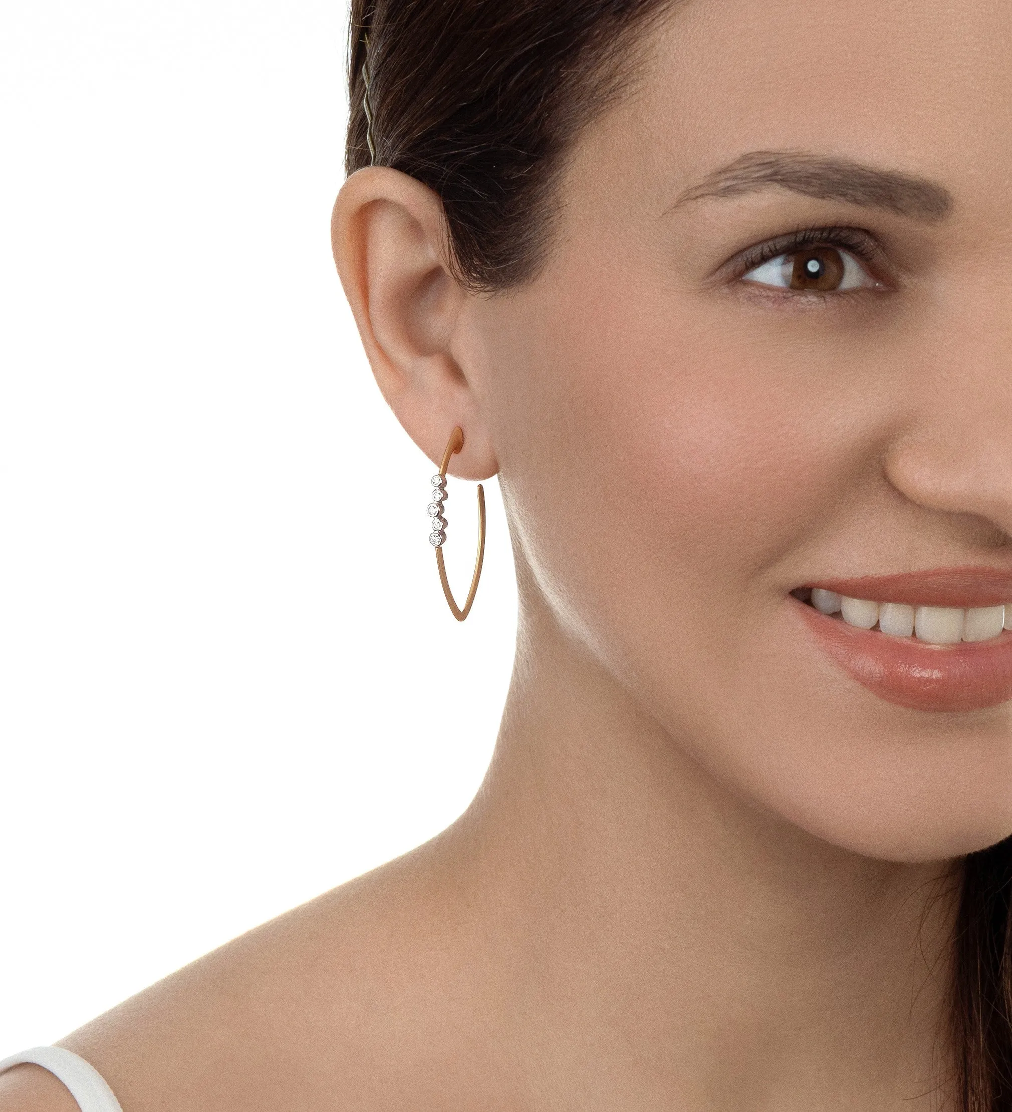 Scribble Cluster Bow Hoops