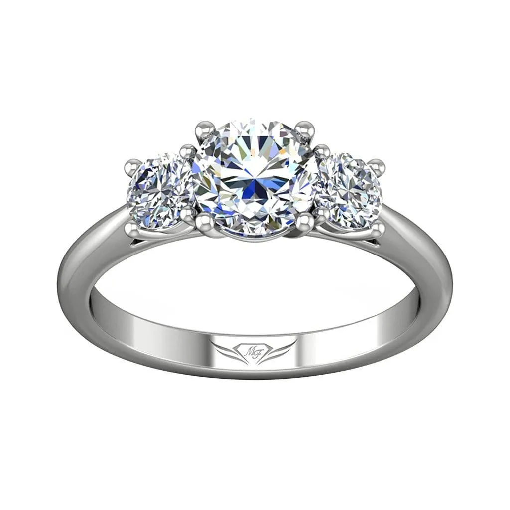 Shared Prong Engagement Ring