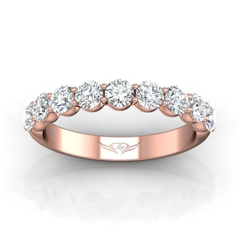 Shared Prong Wedding Band