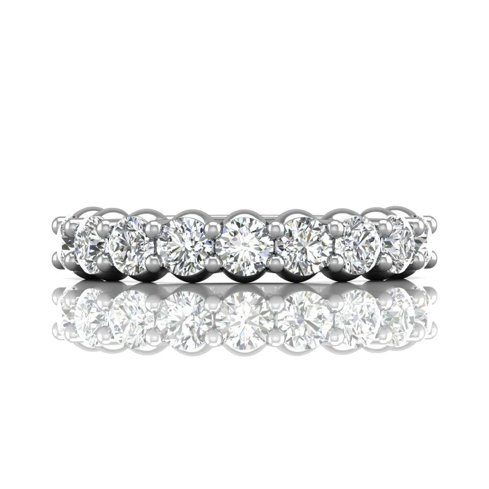 Shared Prong Wedding Band