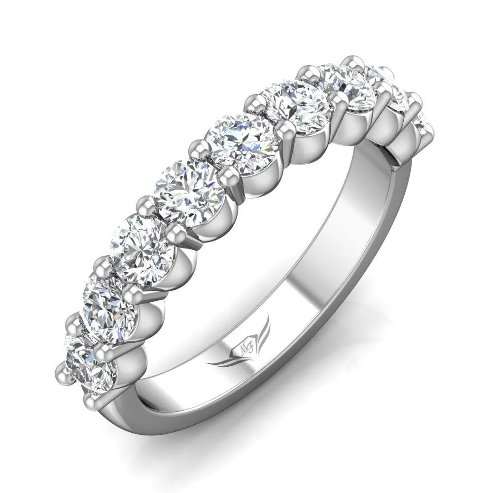 Shared Prong Wedding Band
