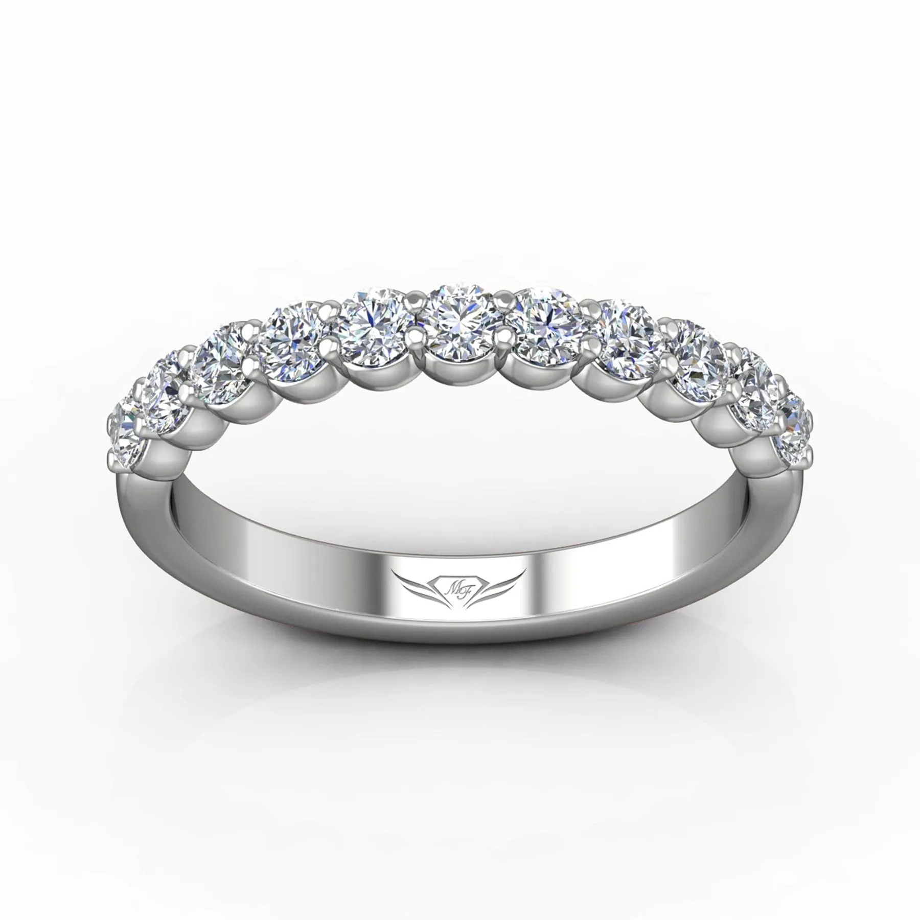 Shared Prong Wedding Band
