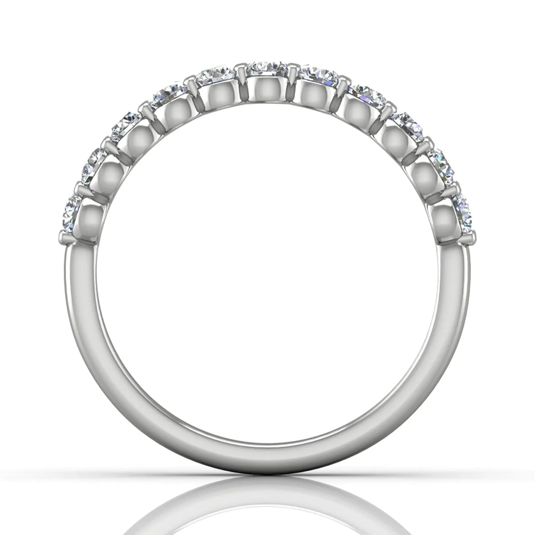 Shared Prong Wedding Band