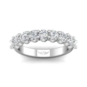 Shared Prong Wedding Band