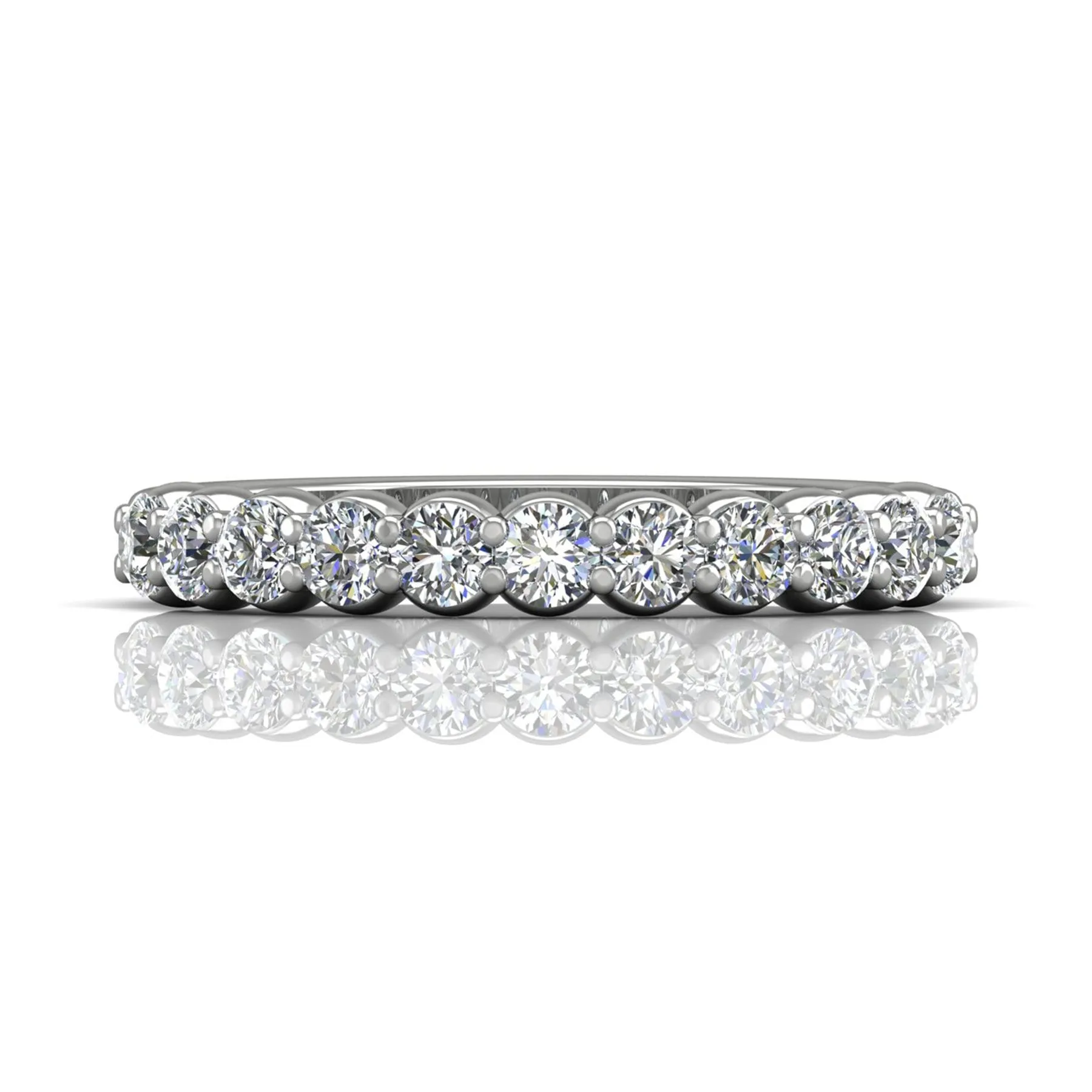 Shared Prong Wedding Band