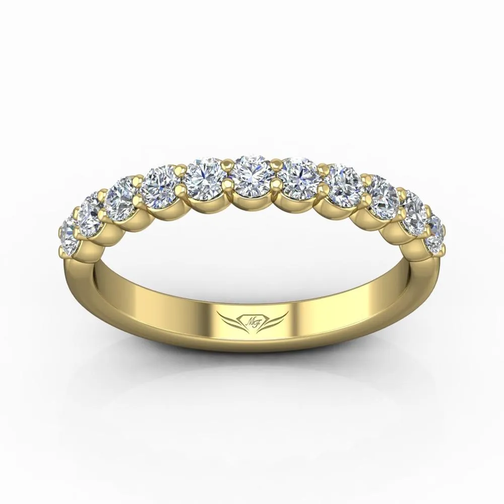 Shared Prong Wedding Band