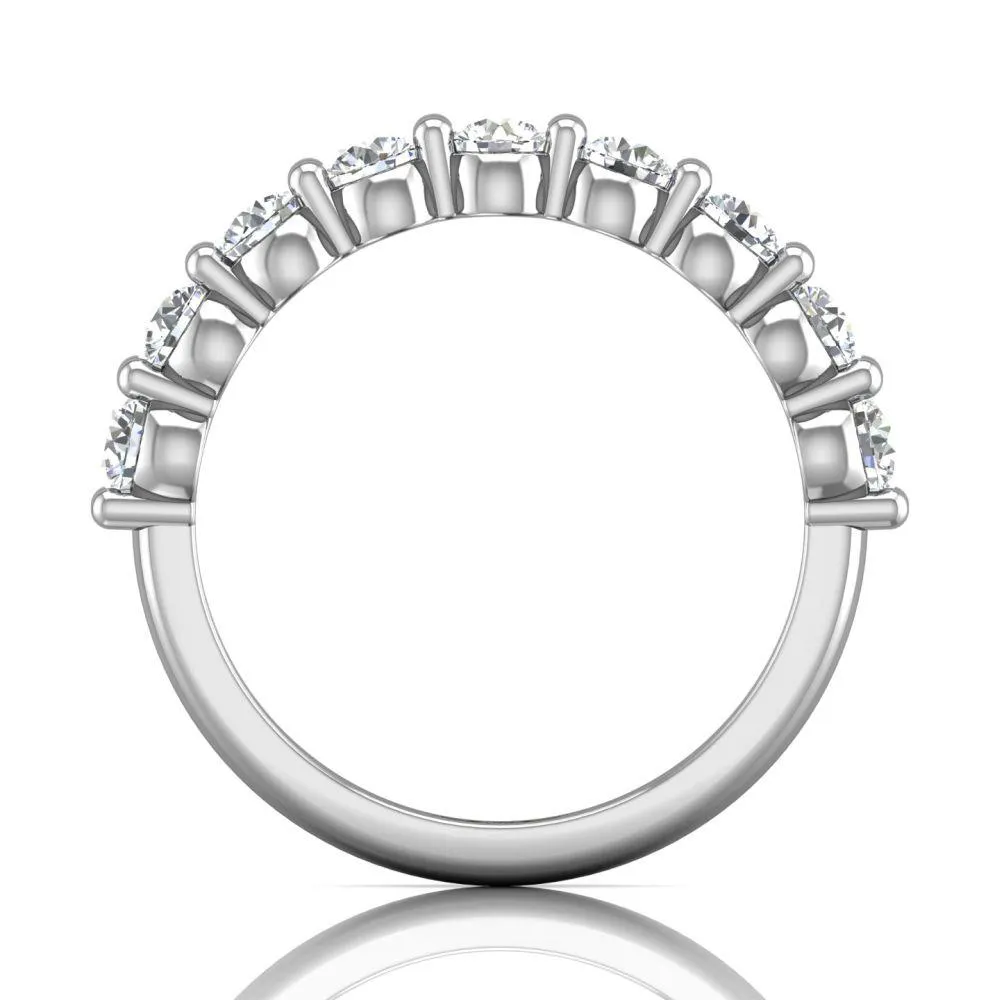 Shared Prong Wedding Band