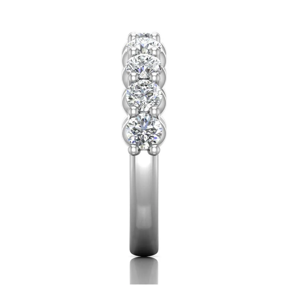 Shared Prong Wedding Band