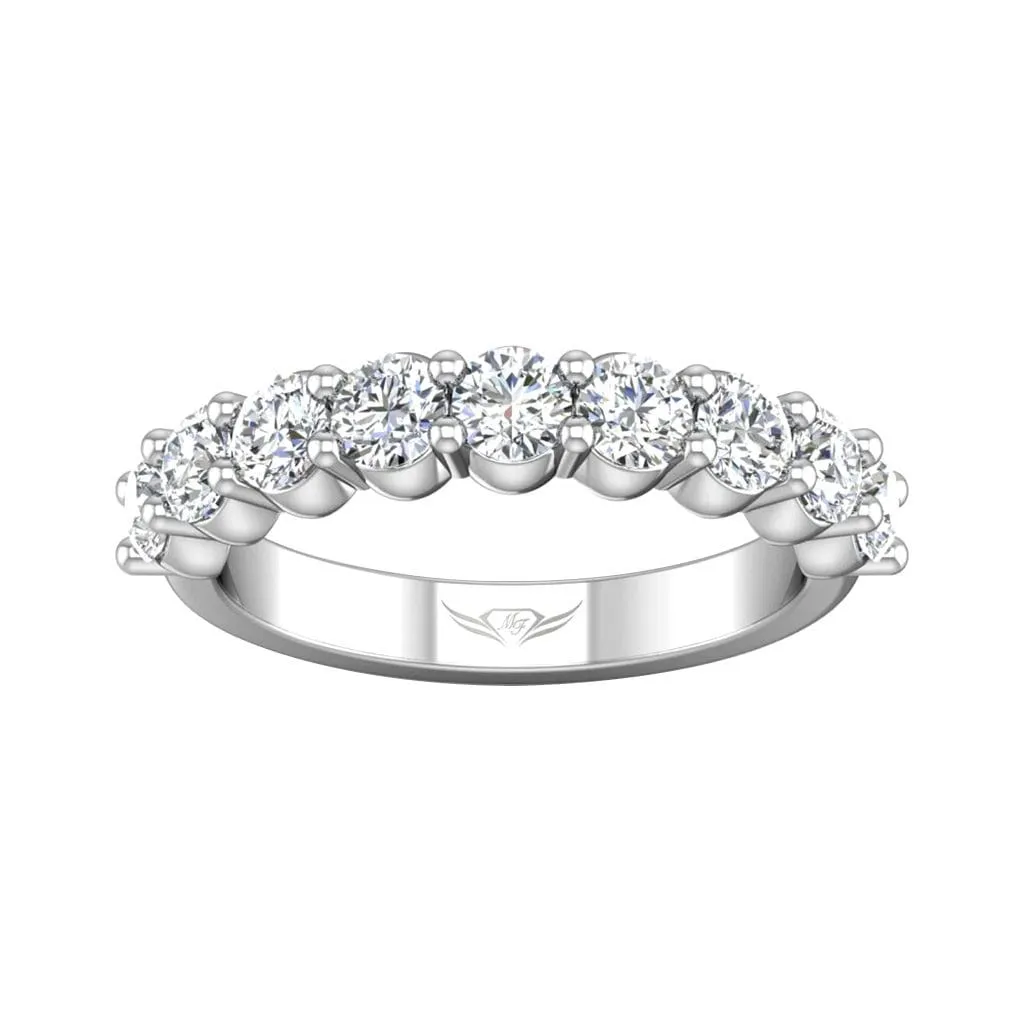 Shared Prong Wedding Band