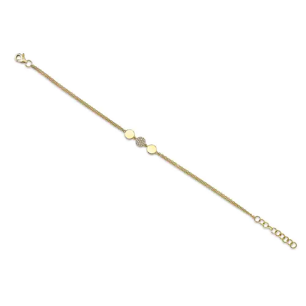 Shimmering Disc Bracelet