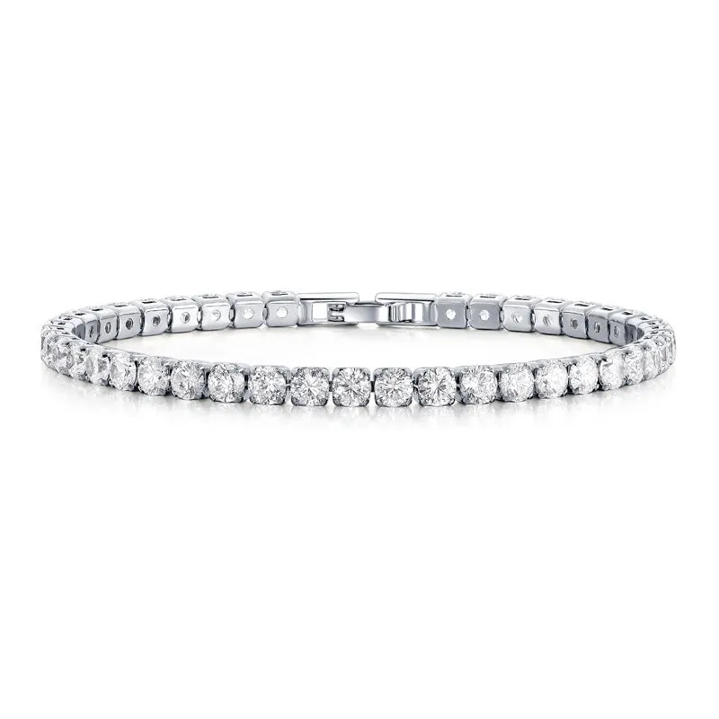Silberne Funkeln | Tennis-Armband