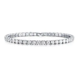Silberne Funkeln | Tennis-Armband