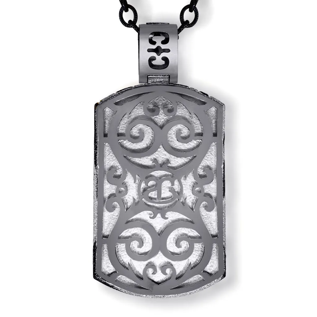 Silver Star Tag Pendant/Necklace On Chain