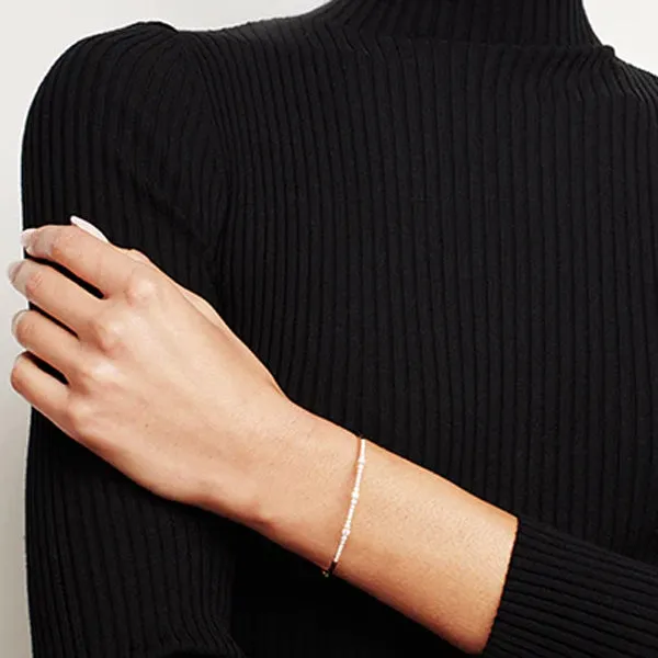 Simon G. Geometric Three Station Diamond Bangle Bracelet