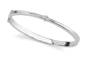 Single Shiny Diamond Bangle Lab-Grown Diamond Bracelet with 0.50 ct.(finished) 5mm
