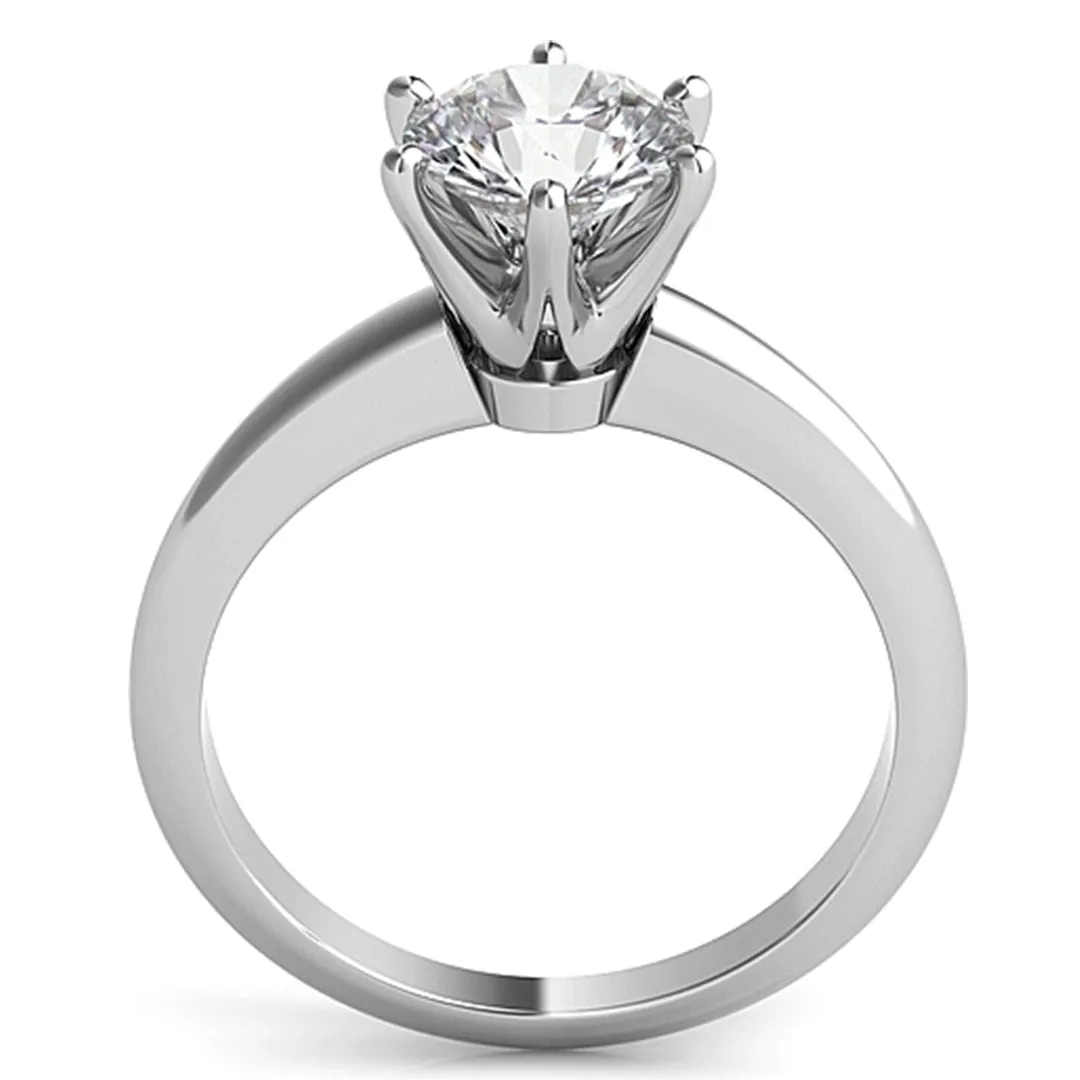 Six Prong Diamond Solitaire Engagement Ring