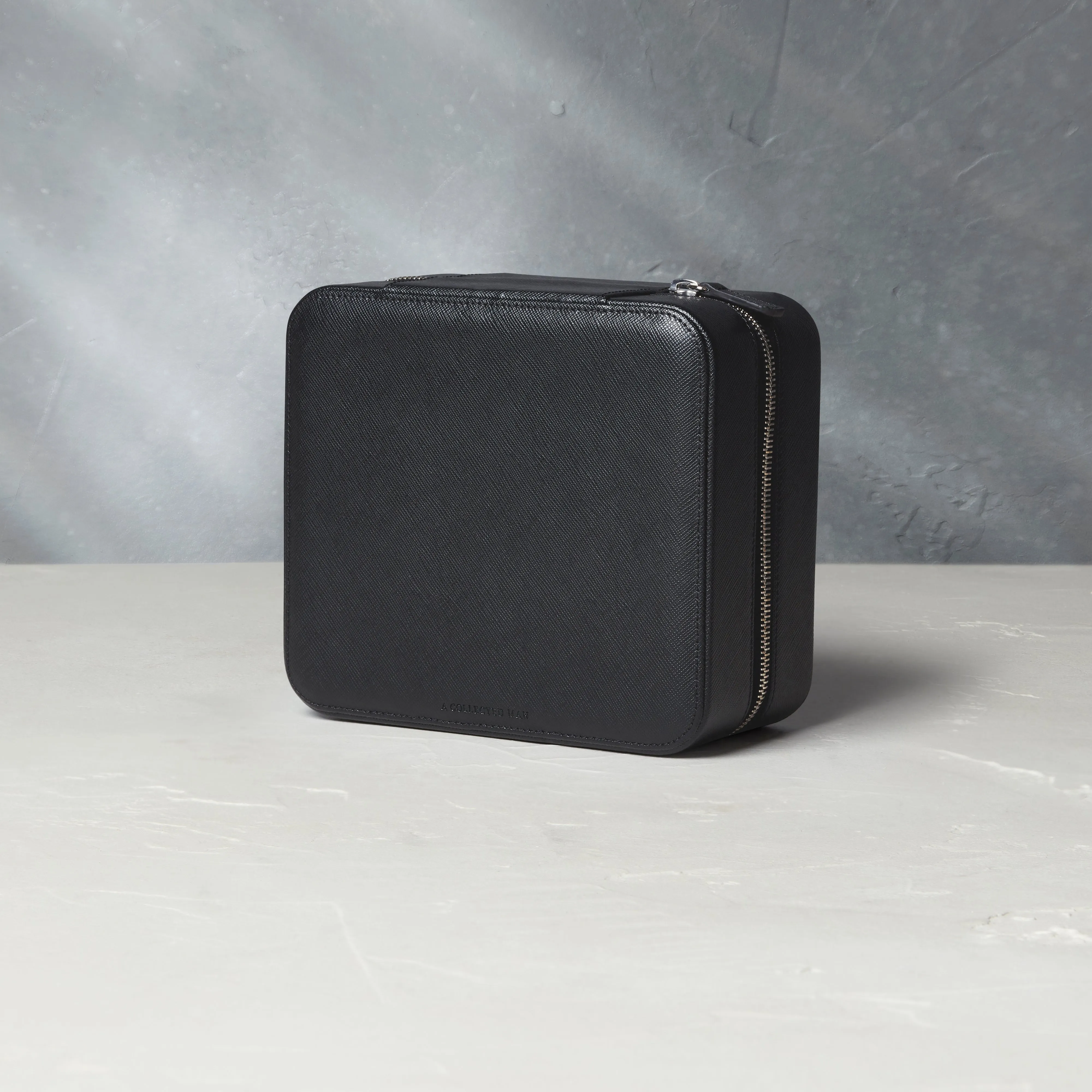 six-watch box, saffiano
