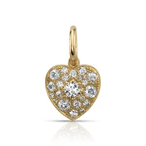 SMALL COBBLESTONE HEART WITH GEMSTONES