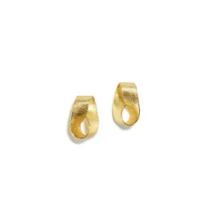 Small Mobius Spiral Stud Earrings