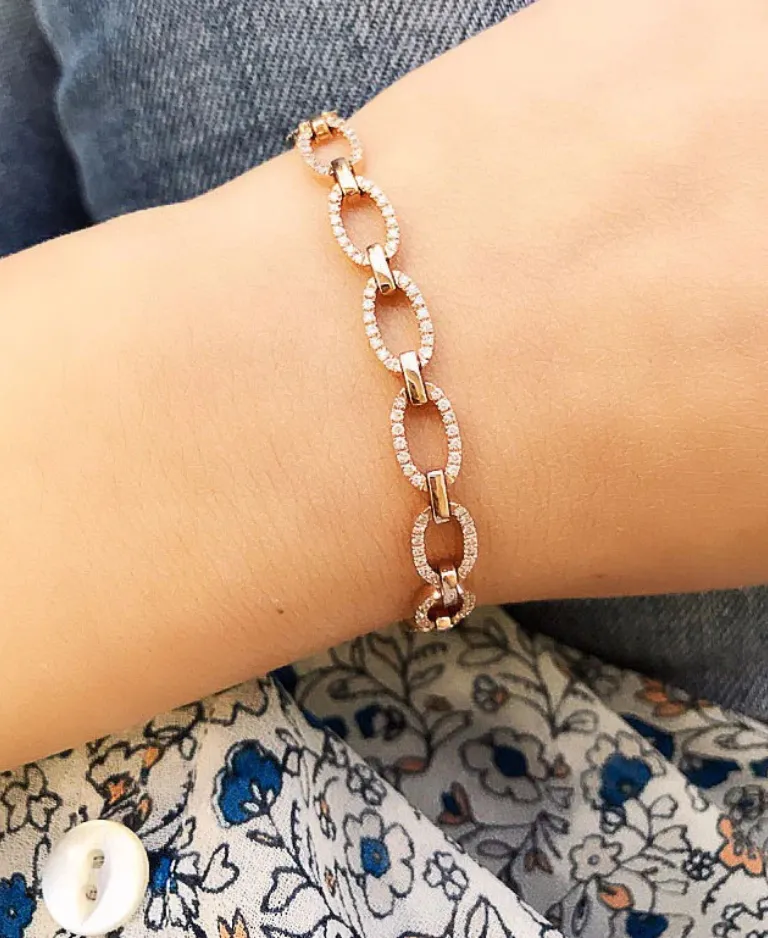 Soft Pavé Chain Bracelet