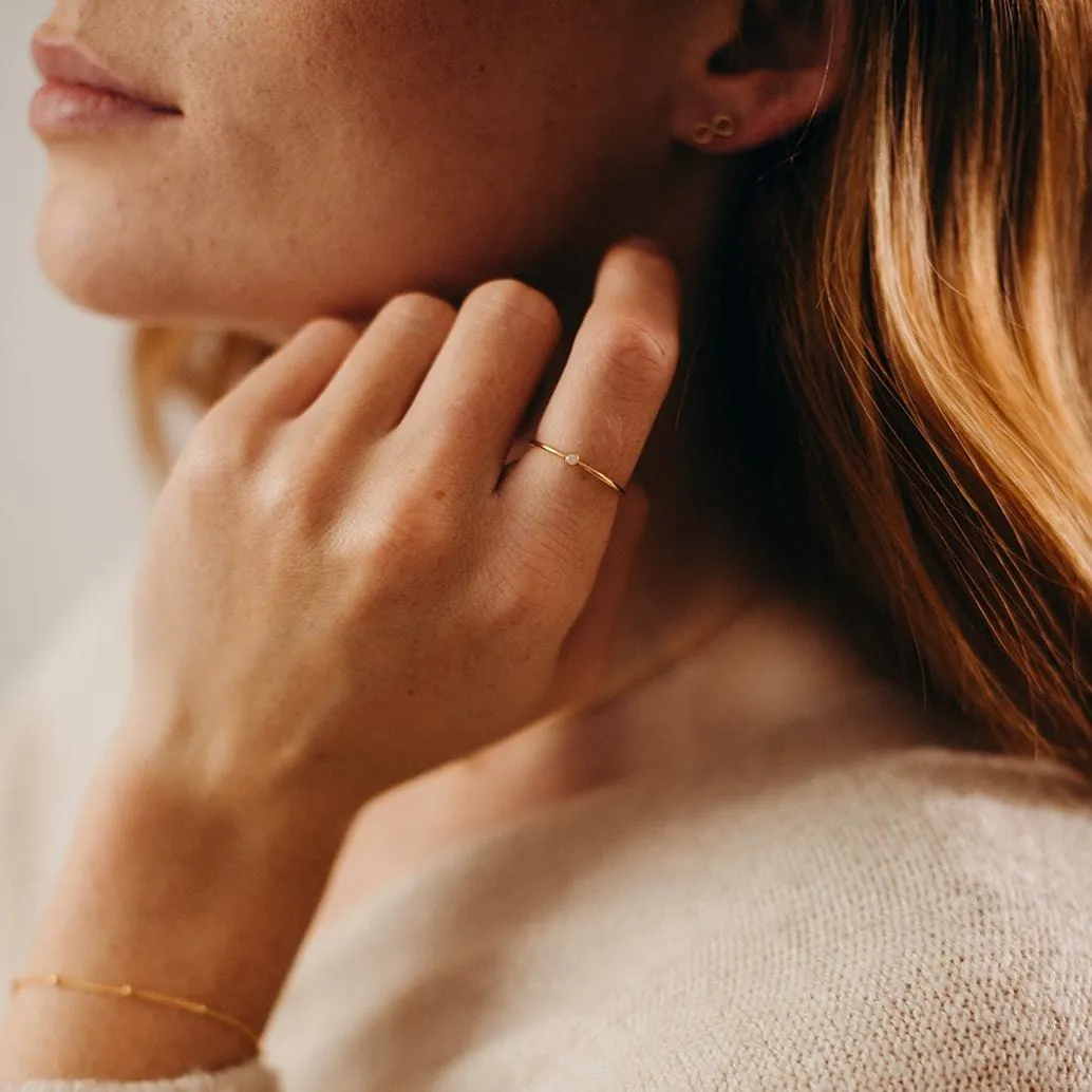 Solitaire CZ Ring