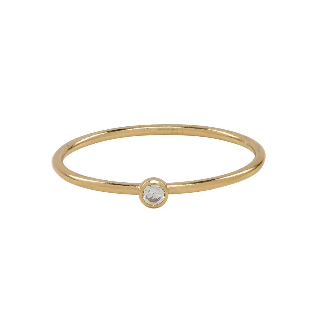 Solitaire CZ Ring