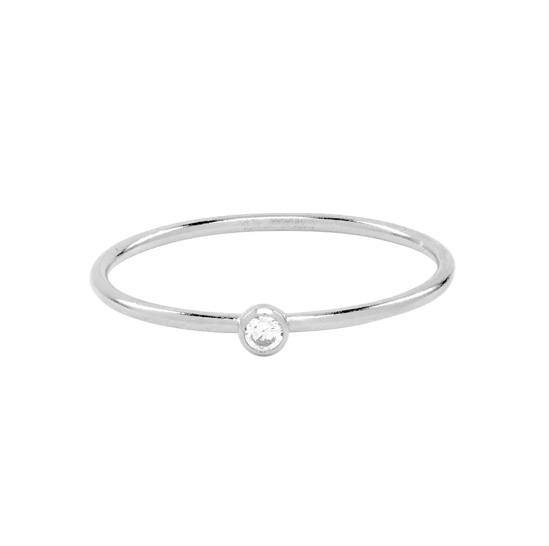 Solitaire CZ Ring