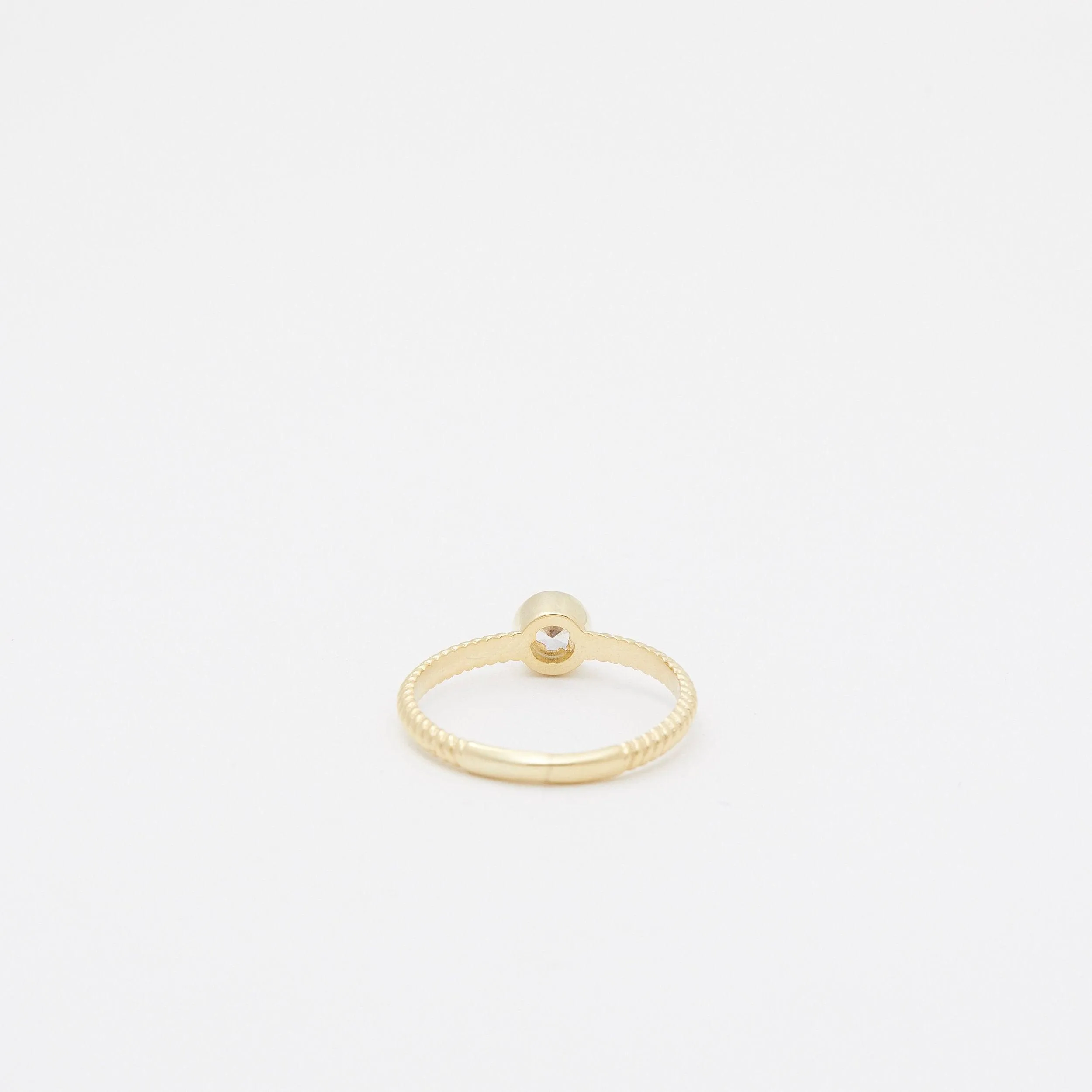 Solitaire Stackable Ring - 18K Gold Vermeil