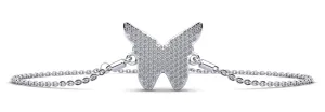 Sparkling Butterfly Diamond Adjustable Diamond Bracelet with 0.54 ct.(finished) 1mm