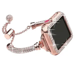 Sparkling Crystal Diamond Wrist Bracelet for Apple Watch