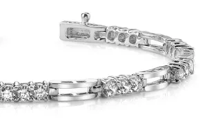 Sparkling Triple Lab-Grown Diamond Bracelet with 2.43 ct.(finished) 3mm