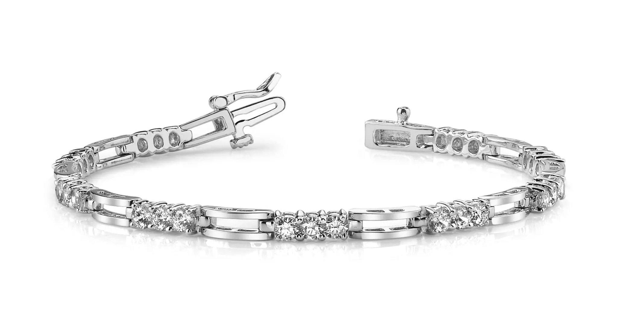 Sparkling Triple Lab-Grown Diamond Bracelet with 2.43 ct.(finished) 3mm