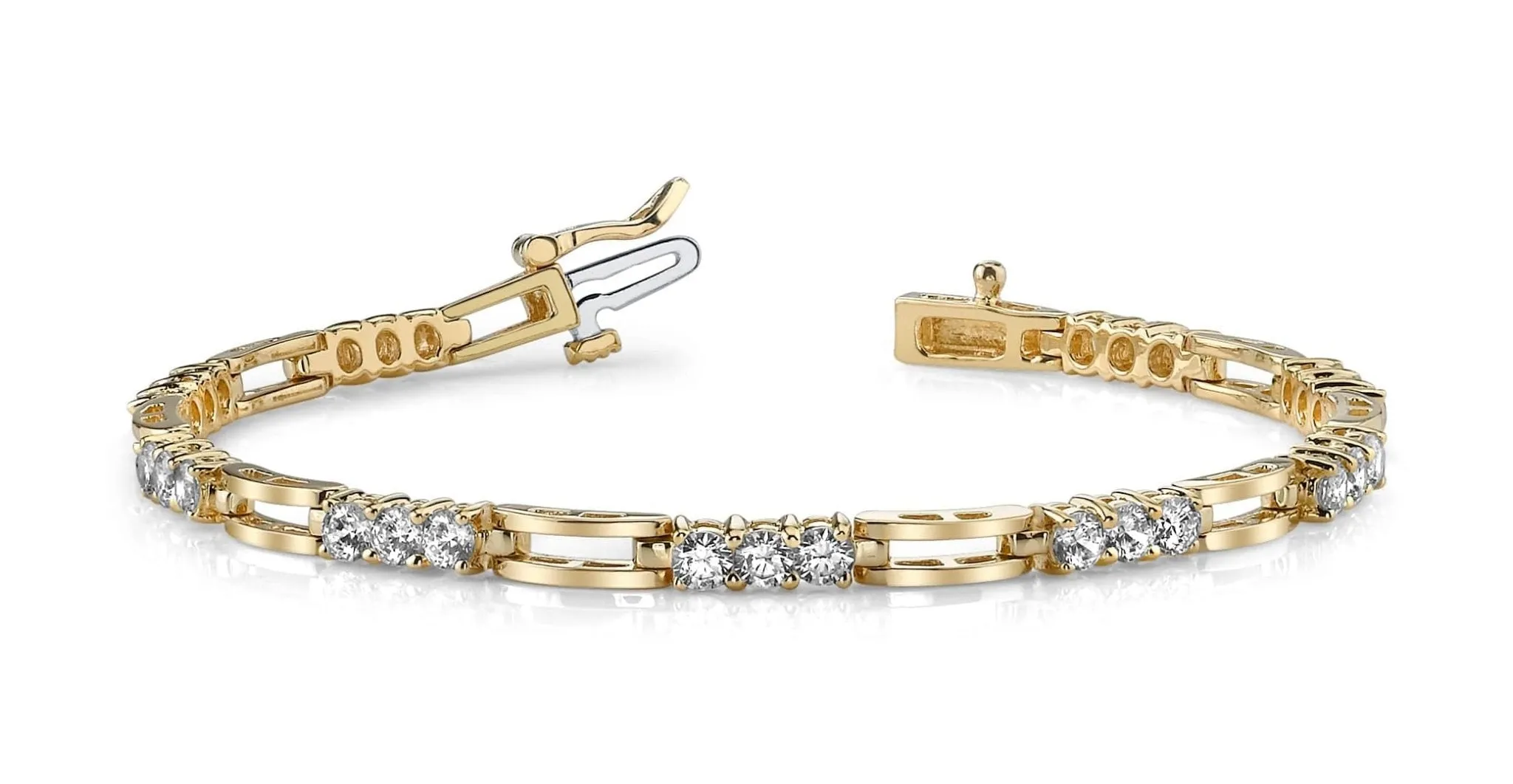 Sparkling Triple Lab-Grown Diamond Bracelet with 2.43 ct.(finished) 3mm