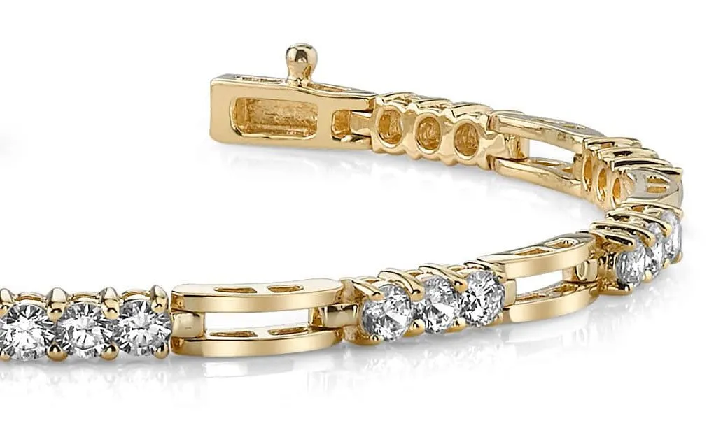 Sparkling Triple Lab-Grown Diamond Bracelet with 2.43 ct.(finished) 3mm